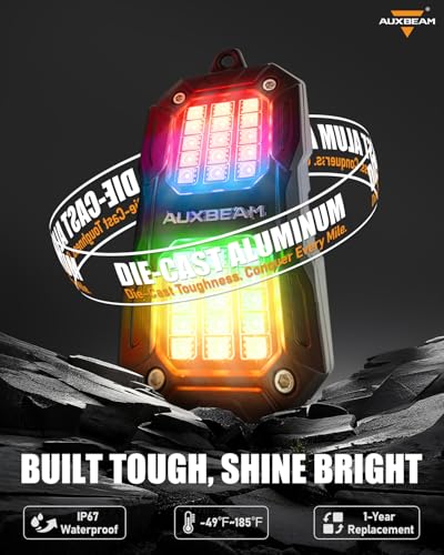 2 Pod RGB LED Rock Lights for Trucks UTV ATV Boat (2 Count)