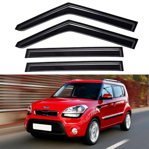 Window Visors Rain Guards for 2009 2010 2011 2012 2013 Kia Soul