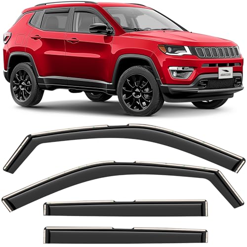 in Channel Extra Durable Rain Guards for Jeep Compass 2017