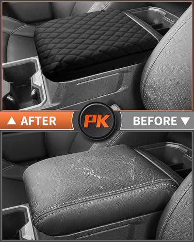 Custom for 2024 2025 Toyota Tacoma Center Console Cover Armrest Cover for Tacoma Accessories 2026 Armrest Cushion Pad Leather Middle Console Lids Cover Seat Box Protector Anti