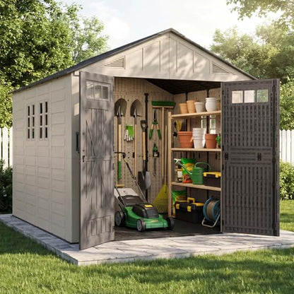 8x10 Ft Outdoor Storage Shed with Floor