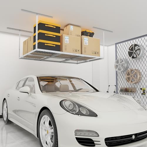 4x6ft Overhead Ceiling Garage Storage Rack