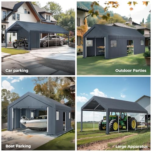 13x24 ft Carport Storage Shelter Shed Outdoor Portable Garage