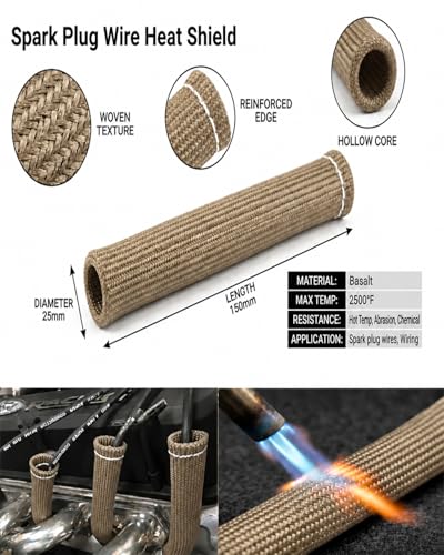 Titanium Spark Plug Wire Heat Shield Boots