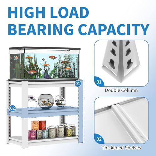 White 3 Tier Metal Shelving Heavy Duty Small Storage Racks