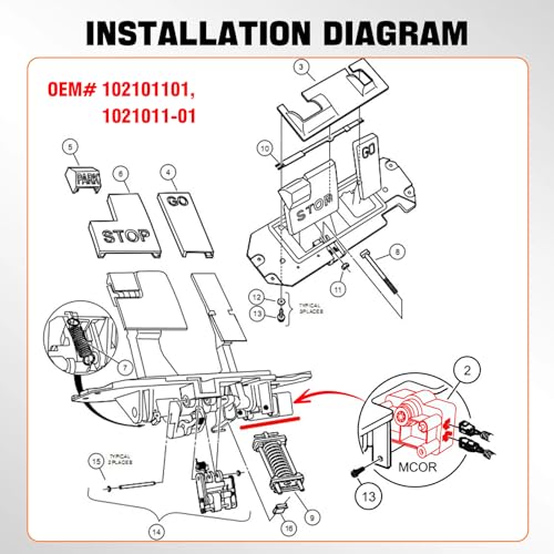MCOR Potentiometer Accelerator for Club Car DS