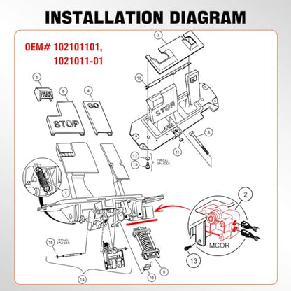 MCOR Potentiometer Accelerator for Club Car DS