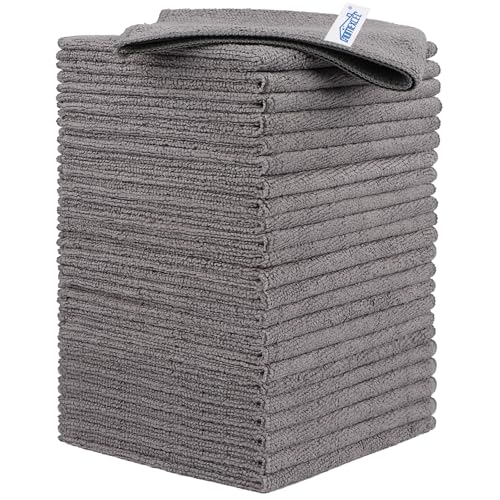 Grey Microfiber Cleaning Cloth (24 Count)