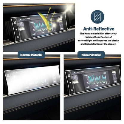 2026 Ram 1500 Screen Protector for Dodge Ram 10.25" Front Passenger Touchscreen 2PCS Anti (2 Count)