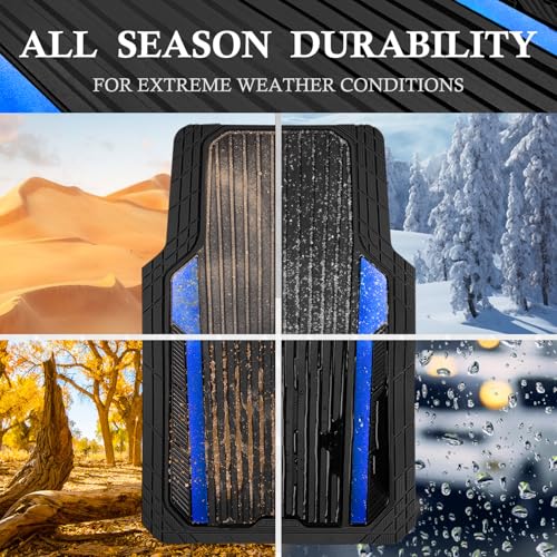 Heavy Duty Rubber Car Mats Metallic