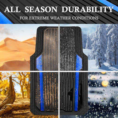 Heavy Duty Rubber Car Mats Metallic