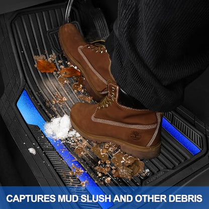 Heavy Duty Rubber Car Mats Metallic