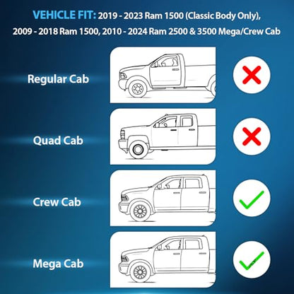 in Channel Window Visors for Ram 1500 Crew Cab 2009