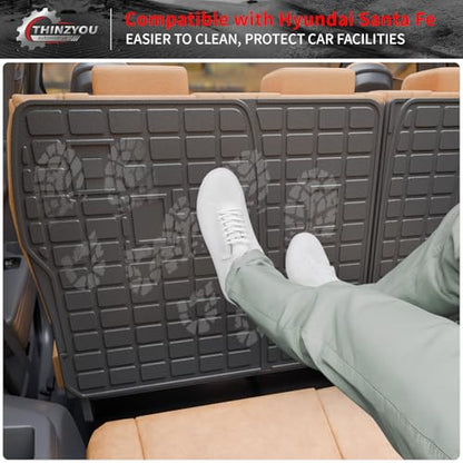 2nd Row Kick Mats for 2024 2025 2026 Hyundai Santa Fe 6&7 Seats