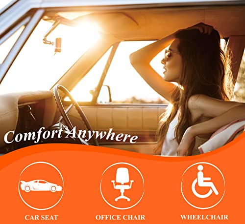 Memory Foam Car Seat Cushion for Driver and Office Chair Comfort