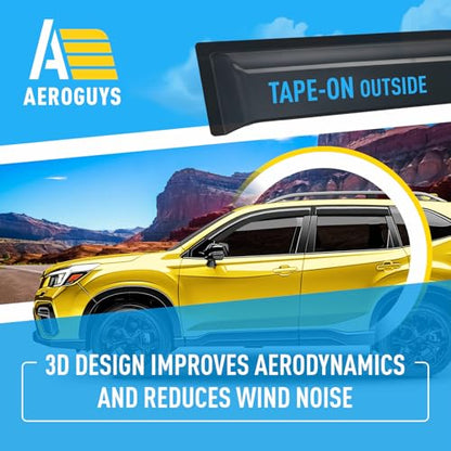 Extra Durable Window Deflectors Tape (4 Count)