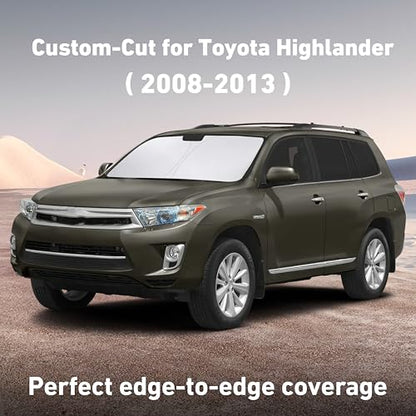 Windshield Sunshade Compatible for Toyota Highlander 2008