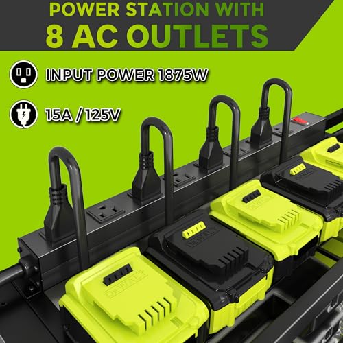 Large Power Tool Organizer Wall Mount with Charging Station