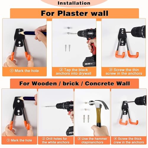 Steel Garage Storage Hooks (32 Count)