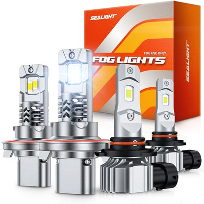 H13 H10 LED Bulbs Combo (4 Count)