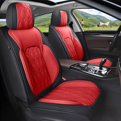 Front Waterproof Leather Seat Covers for Mitsubishi Mirage 2015