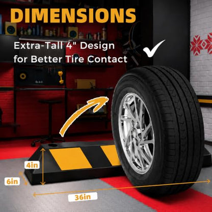 36" Rubber Parking Stop (2 Count)