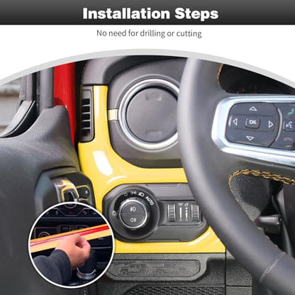 for JL Center Console Headlight Air Conditioning Control Panel & Co