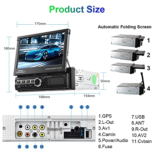 Single Din Touchscreen Car Stereo 7 Inch Touch Screen Car Radio