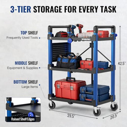 Heavy Duty 3 Tier Utility Cart