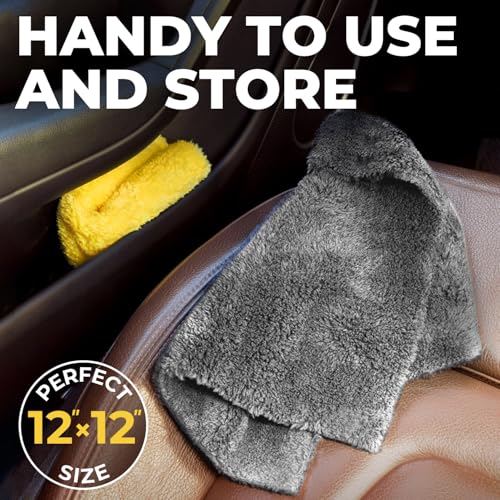 Edgeless Microfiber Car Towels (6 Count)