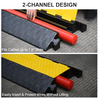 Heavy Duty Rubber Cable Protector Ramp 2