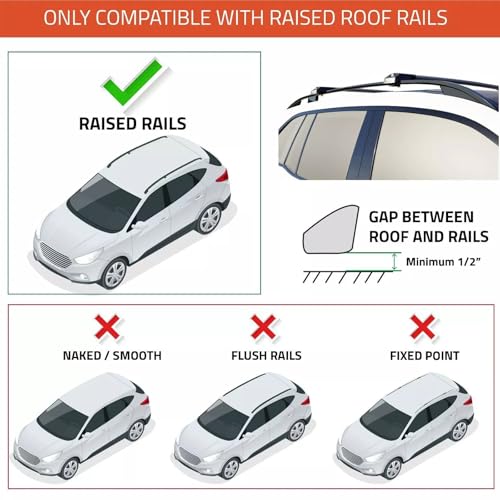 Roof Racks Cross Bars for Subaru Outback Wilderness 2021 2022 2023 Roof top Cargo Box Tent Bike Kano Basket Carrier Gray Aluminum
