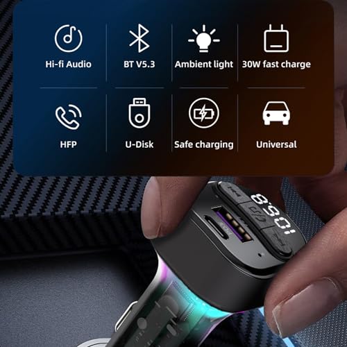 FM Transmitter Bluetooth Car Adapter