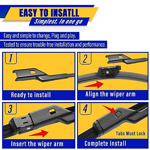 3 Wipers Fits Volkswagen VW Atlas 2018