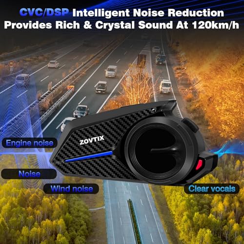 Motorcycle Helmet Headset 8 Riders Communication System X8 Intercom with Music Sharing