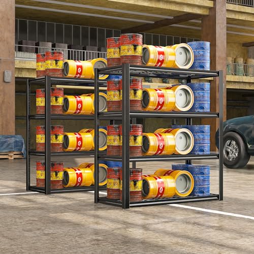 40" W Storage Shelves with Wire Mesh Panels for Garage Organization (2 Count)