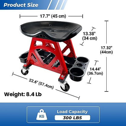 Durable Mechanic Seat with Wheels