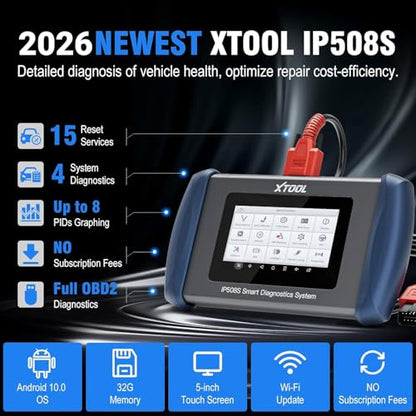 Scanner IP508S OBD2 Scanner ABS SRS Check Engine Code Transmission