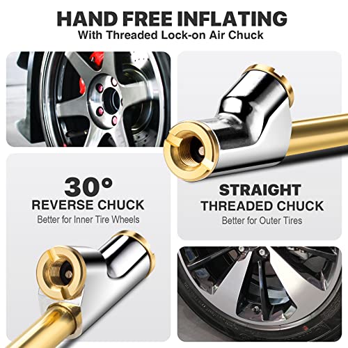 12" Extended Reach Dual Head Air Chuck