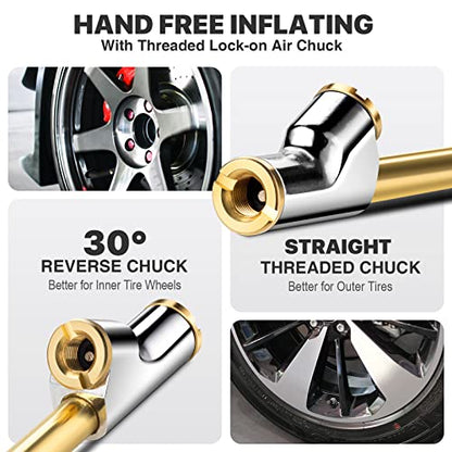 12" Extended Reach Dual Head Air Chuck