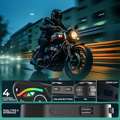 V8 Motorcycle Bluetooth Headset
