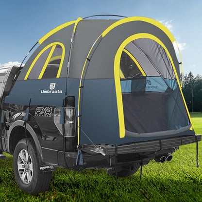Truck Bed Tent 6.4' ~ 6.7' Easy Set Up Umburato Pickup Truck Tents for Camping