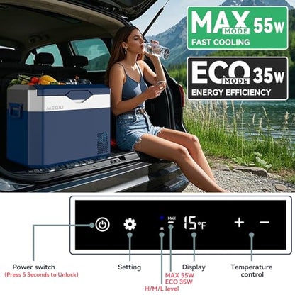 Car Fridge Portable 12V Refrigerator 32 Quart 12 Volt Freezer Compressor Cooler 12V
