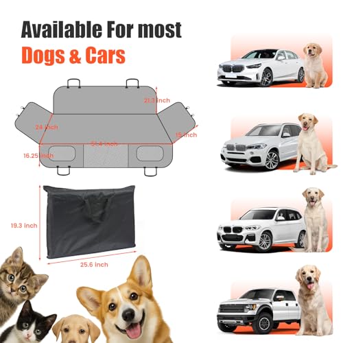 Dog Car Seat Cover with Hard Bottom