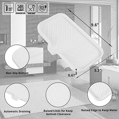Silicone Soap Dish with Drain Spout