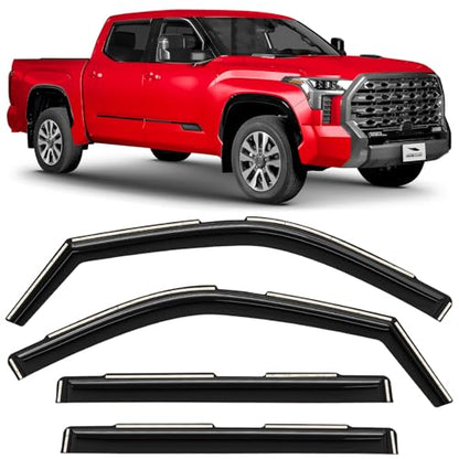 in Channel Extra Durable Rain Guards for Toyota Tundra 2022