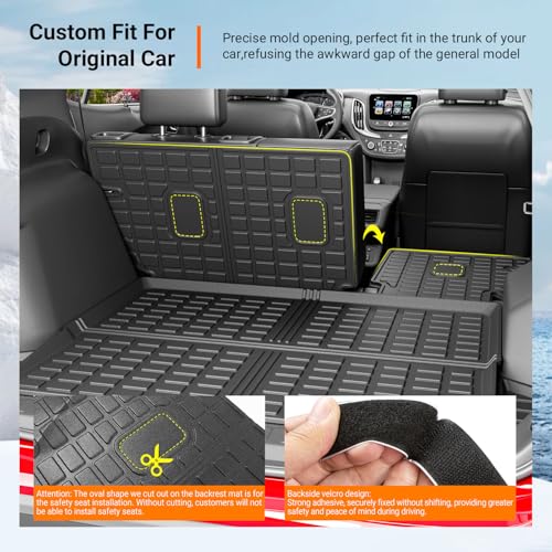 Cargo Mat & Backrest Mat Compatible with 2018