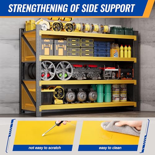 60" W Storage Shelves 5000lbs Garage Metal Shelving Heavy Duty Garage Shelves Adjustable Storage Shelves for Industrial