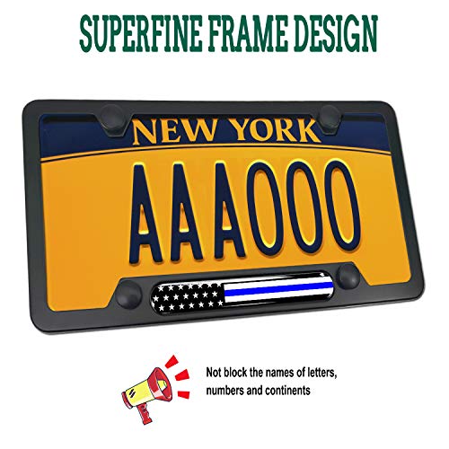 Police Thin Blue Line License Plate Frame