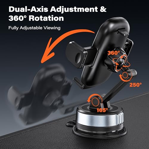 Phone Holder for Car Dashboard & Windshield